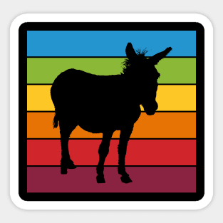 Rainbow Donkey Sticker